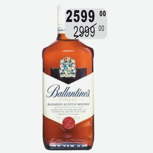 Виски Баллантайнс Файнест 0,7л 40% П/У
