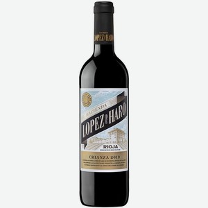 Вино Асьенда Лопес де Аро Крианса крас.сух. 7,5-13,5% 0,75л выдерж.