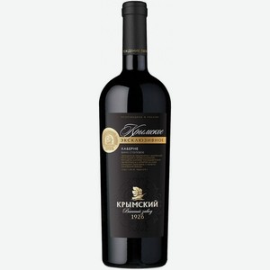 Вино  Крымское Эксклюзивное  Каберне, 750 мл, Красное, Полусладкое