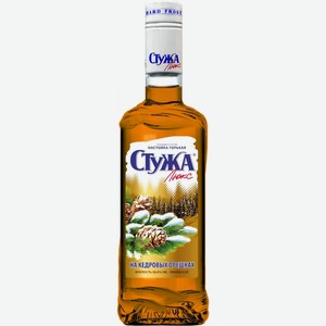 Ликер Альфа Люкс,  Стужа Люкс  на Кедровых Орешках, Настойка горькая, 500 мл