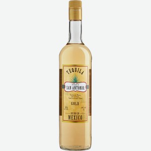 Текила Potrero de San Antonio Gold 38% 1 л.