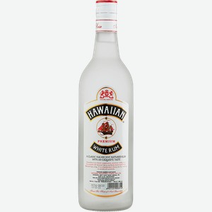 Ром Hawaiian Premium White Rum National Industrial Corporation 40% 0.75 л.