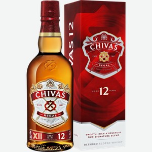 Виски Chivas Regal Blended Scotch Whisky 12 y.o. 40% 0.7 л.