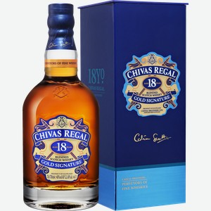 Виски Chivas Regal Blended Scotch Whisky 18 y.o. (gift box) 40% 0.7 л.