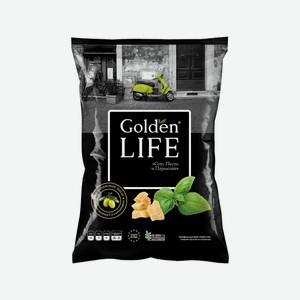 Чипсы Golden Life Соус Песто и Пармезан 90гр