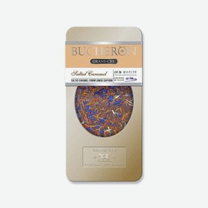 Шоколад BUCHERON Grand Cru молочный сол карамель/василек/шафран 100г ж/б
