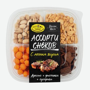 Ассорти снеков Мясной вкус (4 вида) 285г