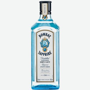 Джин Bombay Sapphire London Dry Gin 47% 0.7 л.