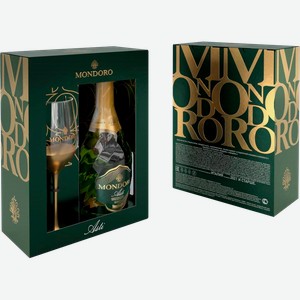 Вино Mondoro Asti DOCG Campari (gift box with glass) 7.5% 0.75 л.