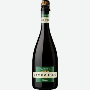 Сидр фруктовый Villa Blanca Lambrusco bianco ароматизированный газированный полусладкий, 0,75 л 