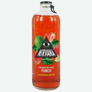 Напиток слабоалкогольный Nirvana Strawberry-Basil Punch с клубничным ликером 0.33 л