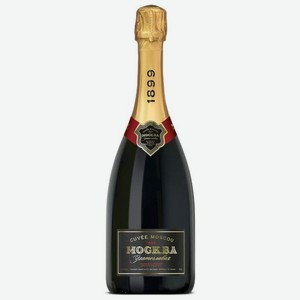 Вино игристое Москва Златоглавая белое брют, 0.75 л