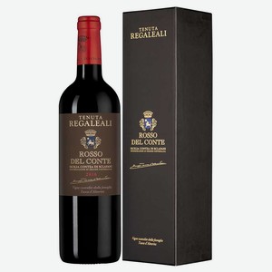 Вино Tenuta Regaleali Rosso del Conte в подарочной упаковке, Tasca d Almerita, 0.75 л.