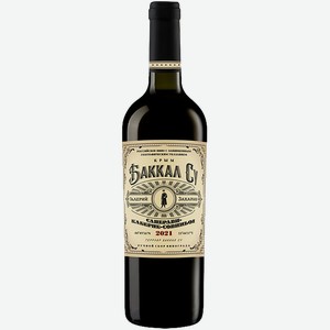 Вино Valery Zaharin Bakkal Su Saperavi-Cabernet Sauvignon Crimea 11.00% - 13% 0.75 л.