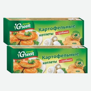 Картофельные котлеты с грибами Green Морозко 450 г