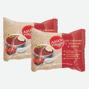 Суп ASIAN FUSION куриный с томатами и яйцом б/п 12 г