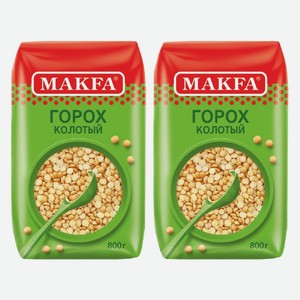 Макфа Горох колотый шлифованный 1с 800 г