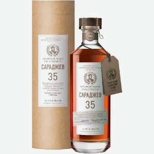 Коньяк  Сараджев  ОС 35-летний с мюзле, в тубе, 500 мл