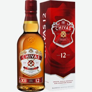 Виски Chivas Regal Blended Scotch Whisky 12 y.o. (gift box) 40% 0.5 л.