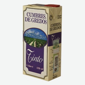 Вино красное Cumbres de gredos столовое сухое, 1 л (Испания)