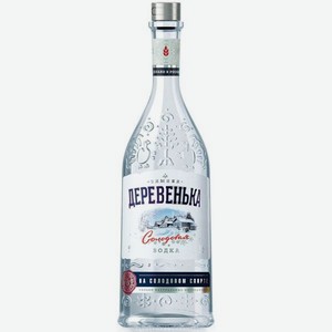 Водка Зимняя Деревенька на спирте Альфа 0.5л