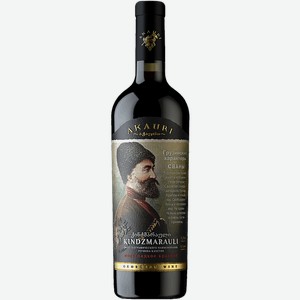 Вино красное Akauri Киндзмараули сортовое полусладкое 11,5% 0,75 л