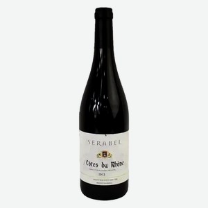 Вино красное Cotes du Rhone Serabel сухое, 0.75 л