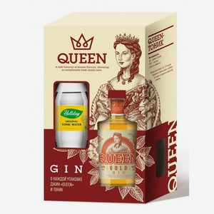 Джин Gold Queen 40% 0,5 л подарочная упаковка