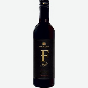 Вино Фанагория,  Ф-Стиль  Саперави, 375 мл, Красное, Сухое