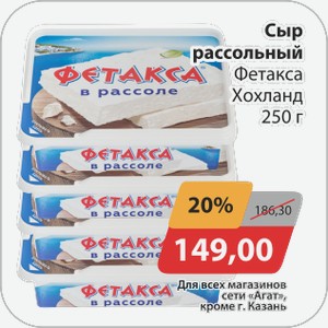 Сыр рассольный Фетакса Хохланд 250г