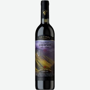 Вино красное Акаури Саперави сухое, 0.7л