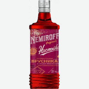 Ликер  Немирофф  Брусника, настойка сладкая, 250 мл