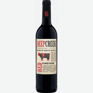 Красное сухое вино  Deep Creek  Pinotage, 0.75 л, ЮАР