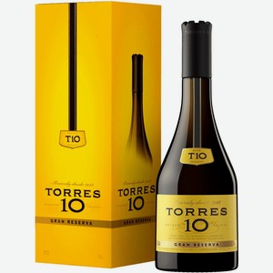 Бренди Torres 10 Gran Reserva, gift box