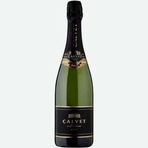 Белое сухое игристое вино Calvet, Cremant de Bordeaux AOP Brut, 2021, 0.75 л, Франция