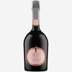 Розовое сухое игристое вино  Tete de Cheval  Rose Brut, 0.75 л, Россия