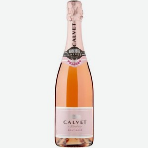 Розовое сухое вино Calvet, Cremant de Bordeaux AOP Brut Rose, 2020, 0.75 л, Франция