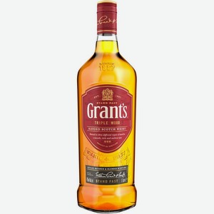 Виски  Grant s  Triple Wood 3 Years Old, 1 л, Шотландия