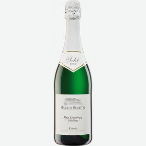 Белое сухое вино Markus Molitor, Cuvee  Haus Klosterberg  Sekt Brut, 0.75 л, Германия
