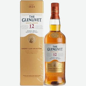 Виски The Glenlivet 12 Years Old  Excellence , gift box, 0.7 л, Шотландия