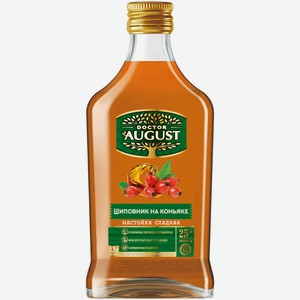 Настойка сладкая Doctor August Шиповник на коньяке 0,25 л