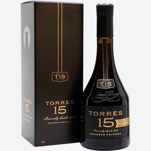 Бренди  Torres 15  Reserva Privada, gift box, 0.7 л, Испания