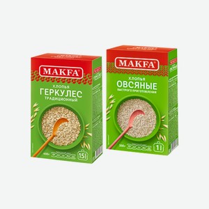 Хлопья МАКФА в ассортименте 400г