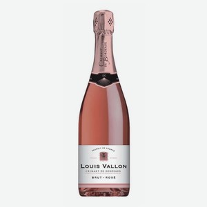 Вино игристое Louis Vallon Cremant de Bordeaux розовое, 0.75 л