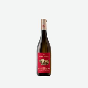 Вино тихое белое сухое ЗГУ Крым Alma Valley CHARDONNAY 2022 0,375л 0.375 л