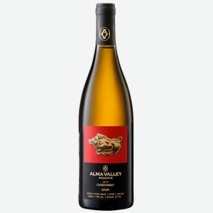 Вино тихое белое сухое ЗГУ Крым Alma Valley ШАРДОНЕ РЕЗЕРВ 2014 0.75 л