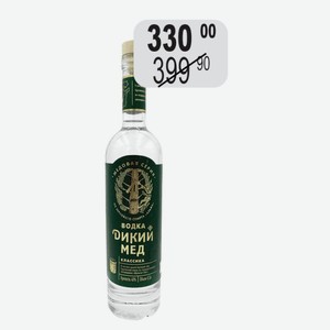 Водка Дикий Мед Классика 40% 0,5л