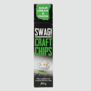 Картофельные пластинки Сметана и лук SWAG! 50 г