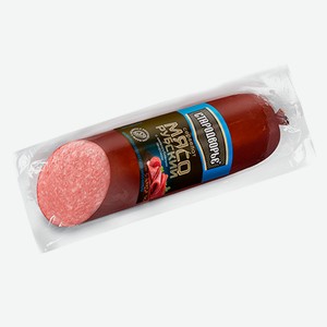 Колбаса в/к сервелат Мясорубский с мелкорубленным окороком фиброуз 350гр