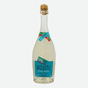 Напиток слабоалкогольный Spritz Mojito лайм-мята-ром газированный, 0.75 л